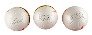 Cristiano Ronaldo Autographed Soccer Ball Lot of (3)